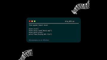 Python pygame - Play MP3 files in Pyhon🎵