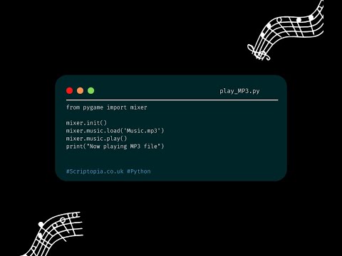 Python pygame - Play MP3 files in Pyhon🎵
