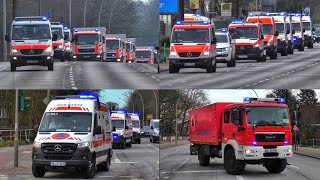 [200 VERLETZTE - GROßÜBUNG IN HAMBURG 🚨] Einsatzfahrten 》Medizinische-Task-Force uvm. || #EUROMED