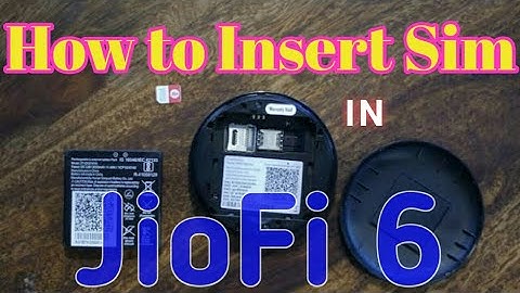 How To Insert Sim in JioFi 6 || Blue Green Red Light in JioFi