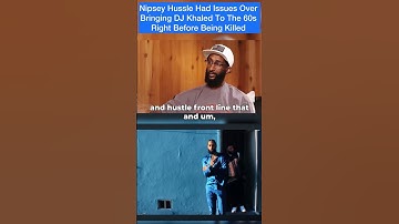 #NipseyHussle had issues over brining #DJKhaled into #rollin60s neighborhood shortly before death