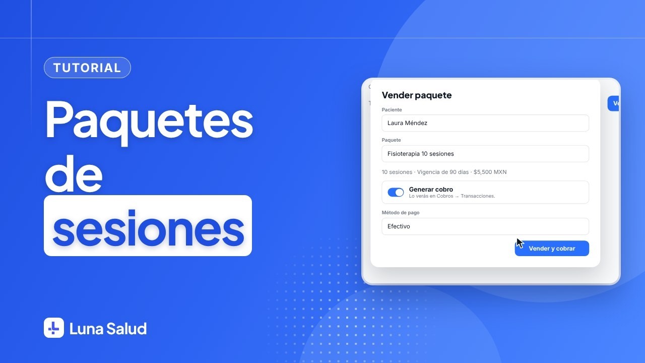 Paquetes de sesiones de principio a fin