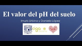 El pH  del suelo