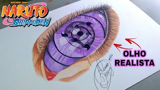 DRAWING OLHO RINNEGAN -Realista/Naruto Shippuden