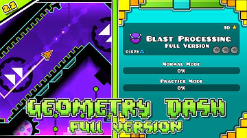 Blast Processing Full Version (All Secret Coins) | Geometry Dash Full Version | By BJDIMAFELIX