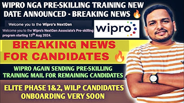 Wipro Breaking News 🔥| Pre-Skilling Training Biggest Change Update 😳 | Survey Form | Connect Session