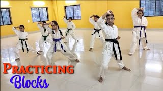 Power Practice of Blocks with two and four counts | Shotokan Sports Karate | #martialarts #karate