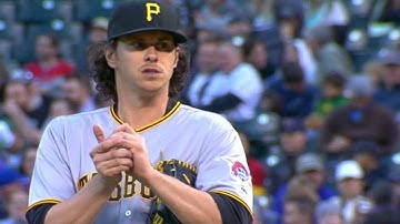 PIT@COL: Locke fans eight, earns his first win