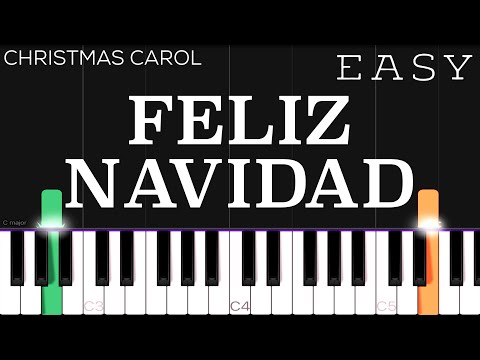 Feliz Navidad - Christmas Song | EASY Piano Tutorial