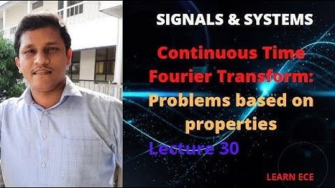 SIGNALS AND SYSTEMS KTU: Lecture 30
