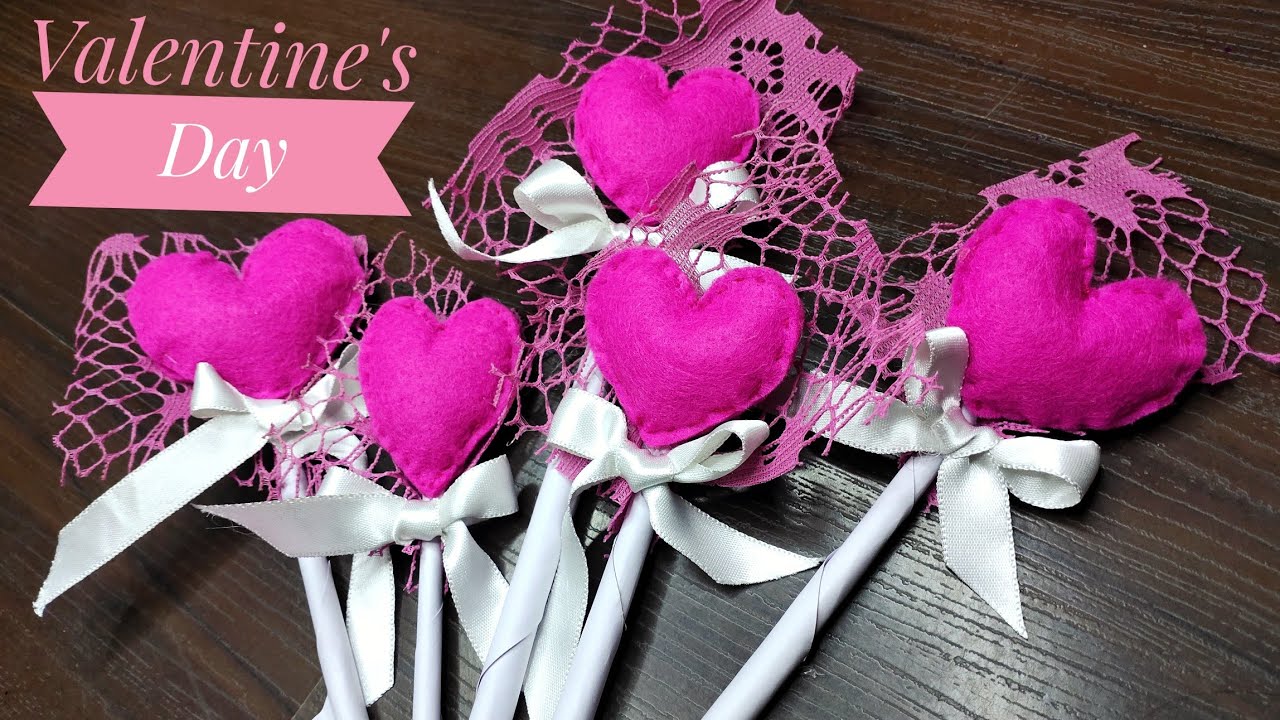 Felt Paper Heart Bouquet || Valentine's Day Gift Idea || DIY Valentine