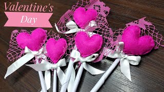 Felt Paper Heart Bouquet ||  Valentine's Day Gift Idea || DIY Valentine's Crafts || The Blue Sea Art