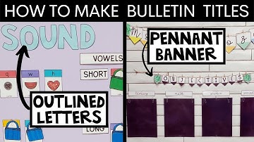 Teacher PowerPoint Tutorial: How to make bulletin letters/banner & how to download free fonts