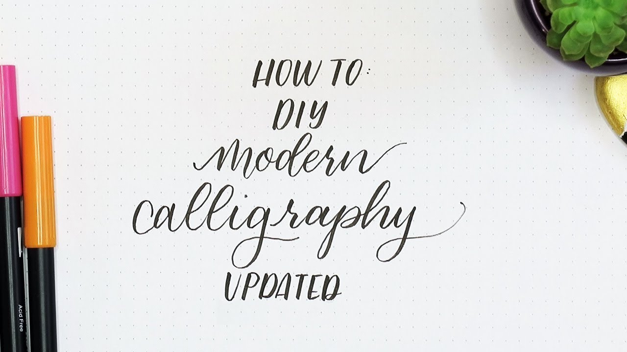 Modern Calligraphy // Easy Tutorial 