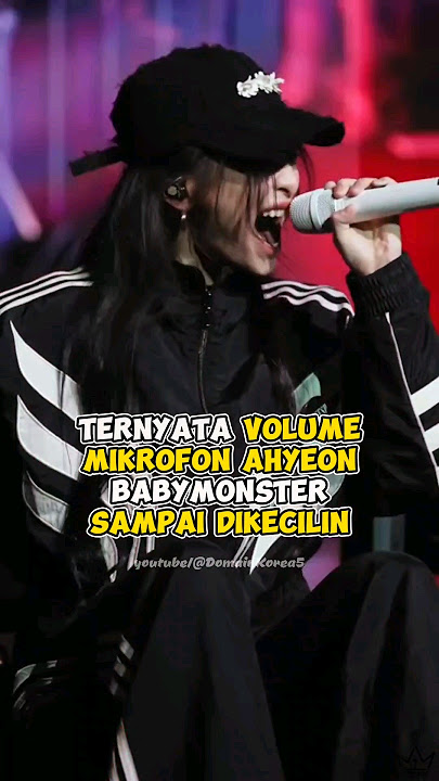 Ternyata volume mikrofon Ahyeon BABYMONSTER sampai dikecilin #kpop #shorts