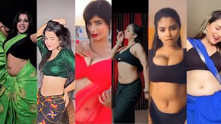 Hot Sexy Big Booty Bhabhi In Saree Reels In Trending Song Trending Instagram Reels Song 2023