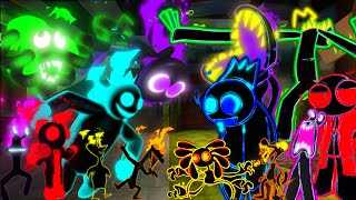 New Rainbow Friends Nightmare VS New 2D Rainbow Friends Nightmare  (NEW 2D RED,YELLOW,PINK)