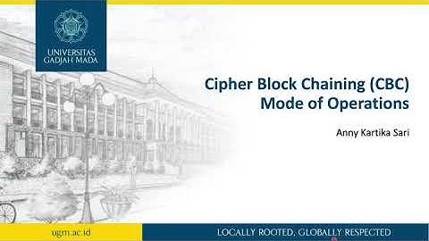 Cipher Block Chaining (CBC)