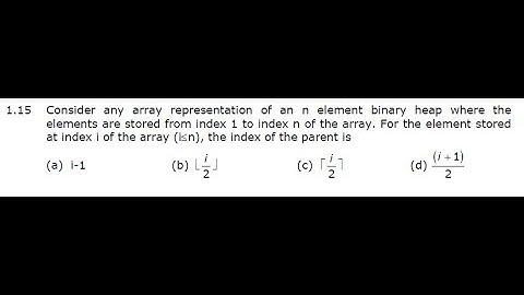 GATE 2001 - CS Question 1.15
