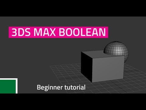 How to merge meshes - 3ds max Boolean beginner tutorial - YouTube