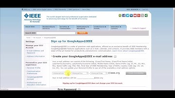 How to open an IEEE mail ID?