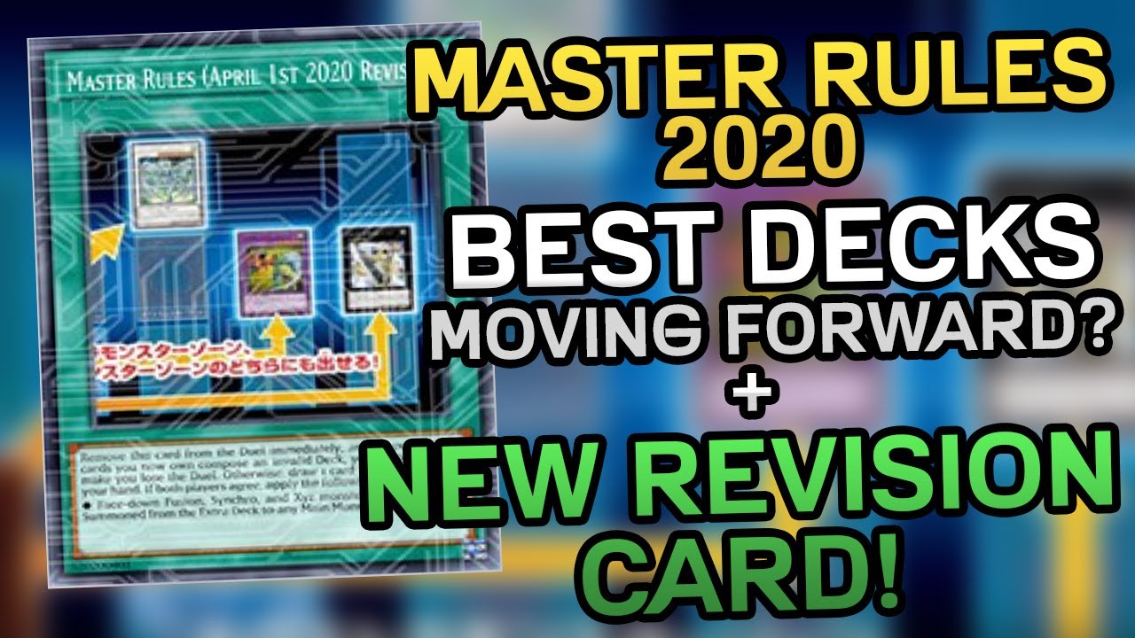 YUGIOH! IS BACK! NEW MASTER RULES 5 2020 BEST DECKS + NEW REVISION