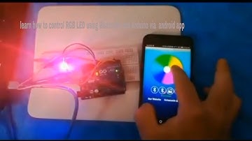 Arduino RGB LED control using Bluetooth Android app #app #android #rgb #led #bluetooth #controller