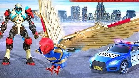 Flying Police Robot Transform | Rescue City Car Robot Android GamePlay | By Game Crazy
