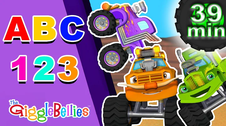 Learn Numbers and ABC's with Monster Trucks Racing! | Ep 03 | GiggleBellies