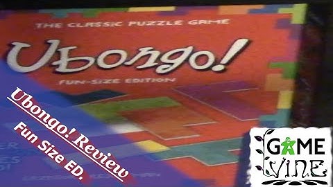 Ubongo! Fun Size Review: /w Game Vine