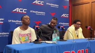 Boopie Miller, Corey Washington and Jaron Pierre on SMU's 95-85 win over No. 21 Louisville