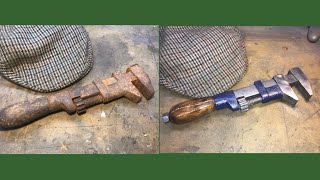 Tool restoration - Old American wrench restoration
