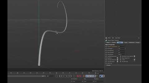 Cinema4D S22 : Spline Modeling : Part 1 : Sweep