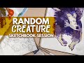 Random Creature Design - Purple... Fox? [Sketchbook Session]