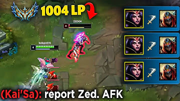 9 Million Mastery Zed one-trick meets my Leblanc in Challenger