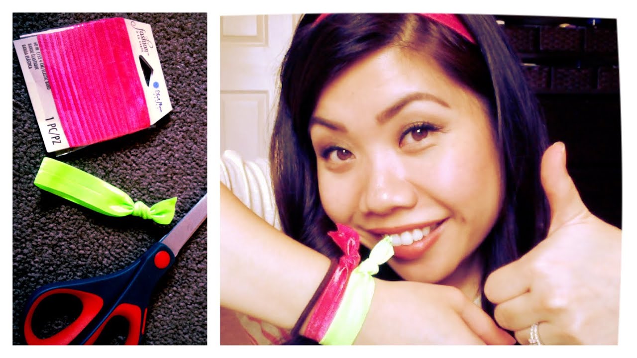 DIY Hair Elastics / Twistbands YouTube