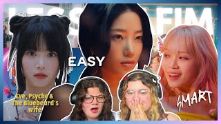 Sisters react to LE SSERAFIM 르세라핌 ‘이브, 프시케 그리고 푸른 수염의 아내’ 'EASY' & 'Smart' Official MV