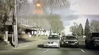 Car accident, BMW hit each other