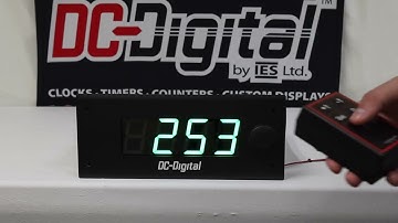 DIY, RF Wireless Controlled Safety Days Scoreboard, Signage Flush Mount - DC-25T-UP-DAYS-W