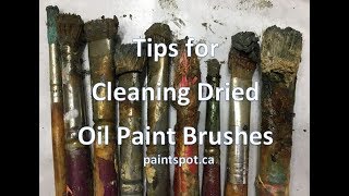 Cleaning Oil Brushes  NO SOLVENTS!