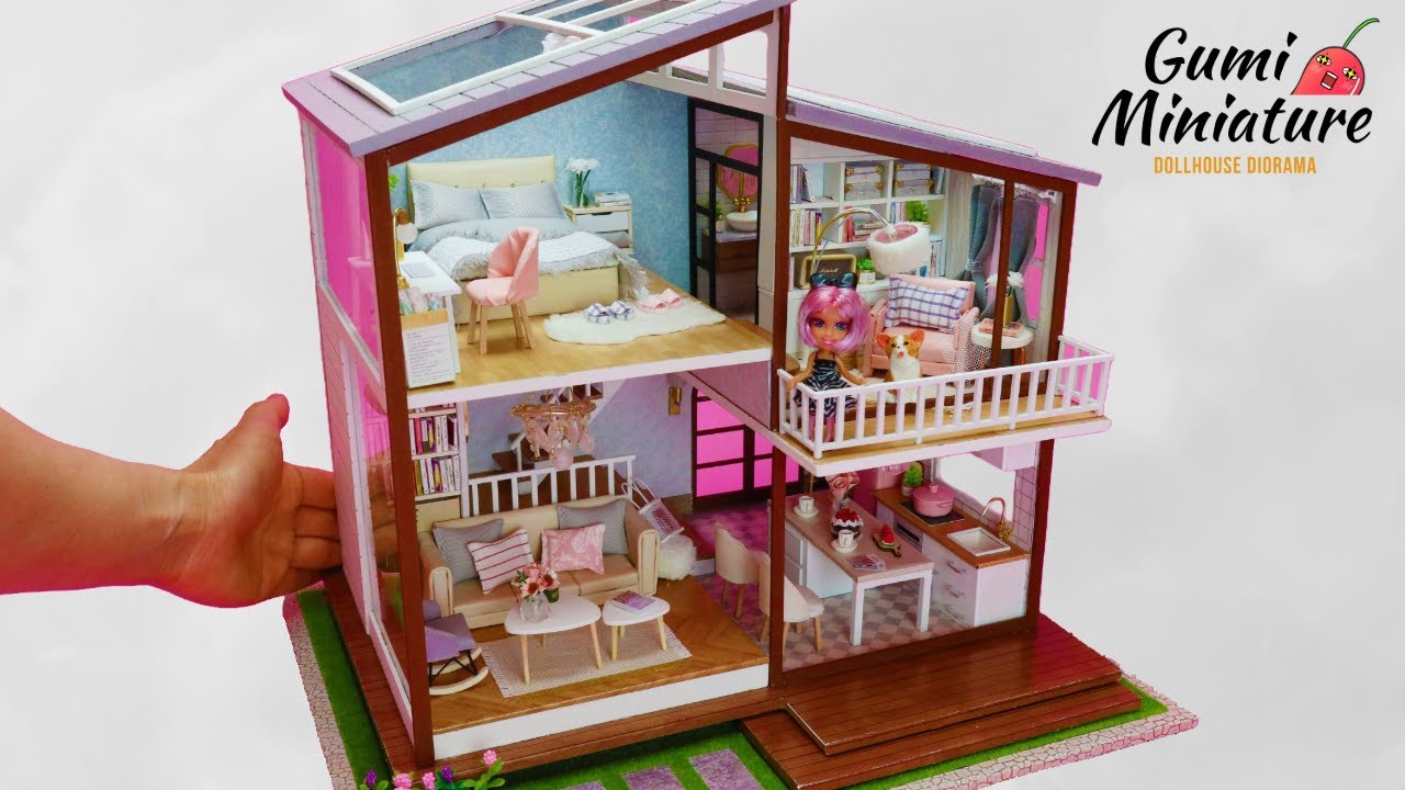 miniature barbie house