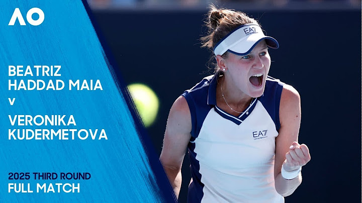 Beatriz Haddad Maia v Veronika Kudermetova Full Match | Australian Open 2025 Third Round