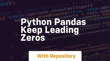 python pandas keep leading zeros