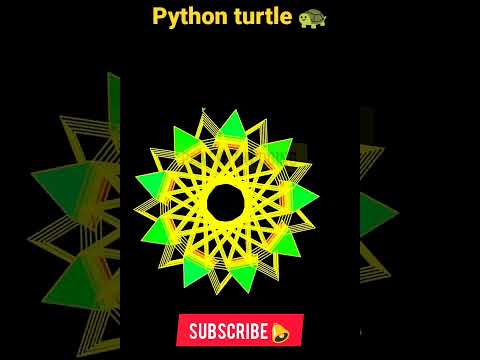 Python turtle amazing spiral graphics #python#pythonturtle #codingstatus #programming