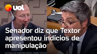 Textor apresentou casos de edição do VAR ao mostrar indícios de manipulação, diz senador
