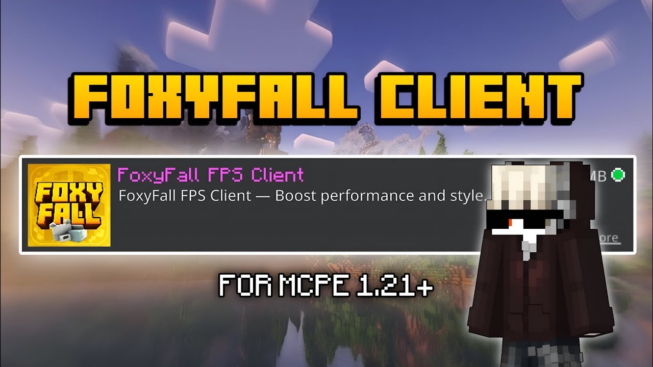 Foxy Fall Client For MCPE 1.21+ [LAG FREE & BOOST FPS] - YouTube