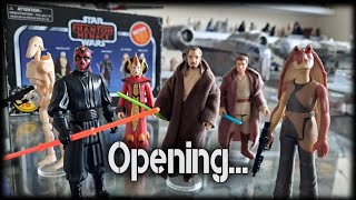 OPENING: The New STAR WARS 3.75 Retro Collection Phantom Menace Figures! 👀
