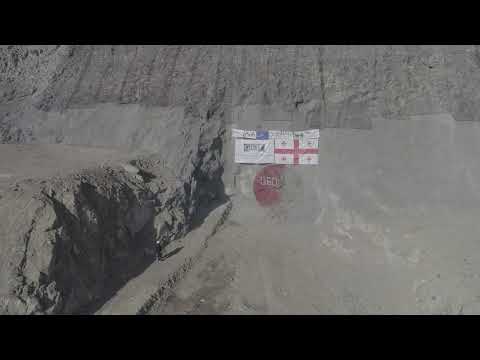 მტკვარიჰესის დერივაციული გვირაბის გაყვანა. Проходческие работы деривационного тоннеля Мтквари ГЭС.