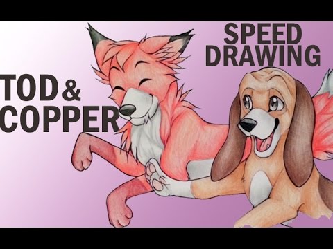 Speed Drawing » Tod & Copper - YouTube