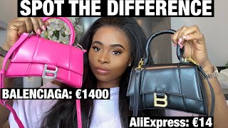 AliExpress Hourglass Handbag vs Real Handbag| Aliexpress luxury Haul Real - YouTube
